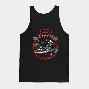 Cross Country Tour U.S.A. Star Motorcycle Tank Top